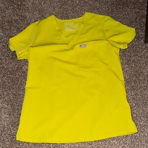 Figs Lime Scrub Top